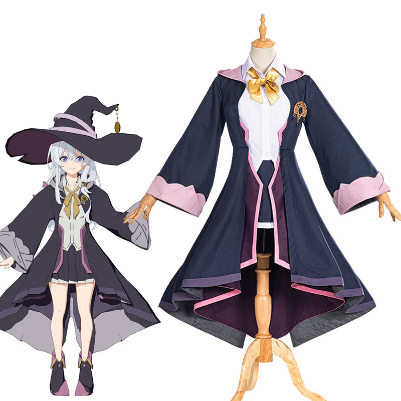 Elaina Satin Cosplay Costume Set - Wandering Witch: The Journey of Elaina Outfit