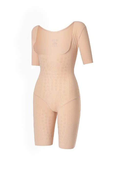 Women's Fleshcolor Slimming Tight Pants - Vinylon One-Piece Shapewear