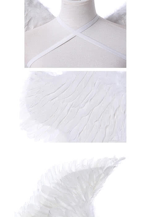 White Anime Cosplay Wings - Lightweight Indumentum Prop