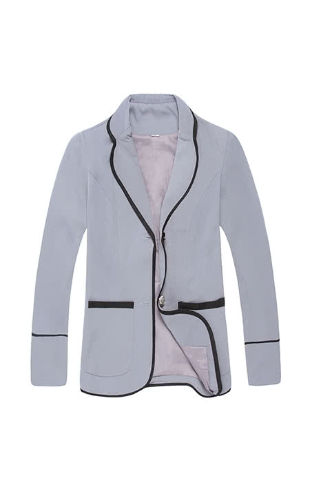 Winter Grey Preppy School Uniform Coat - Japanese Korean Girl Student Style