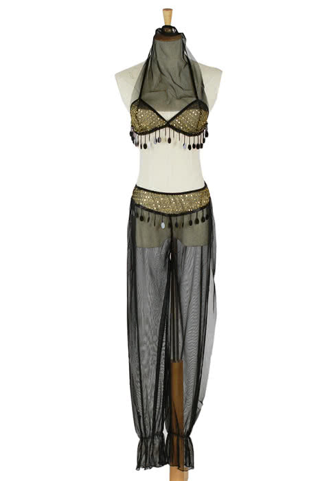 OROCOSPLAY Black Genie Halloween Costume - Women's Dance Wear