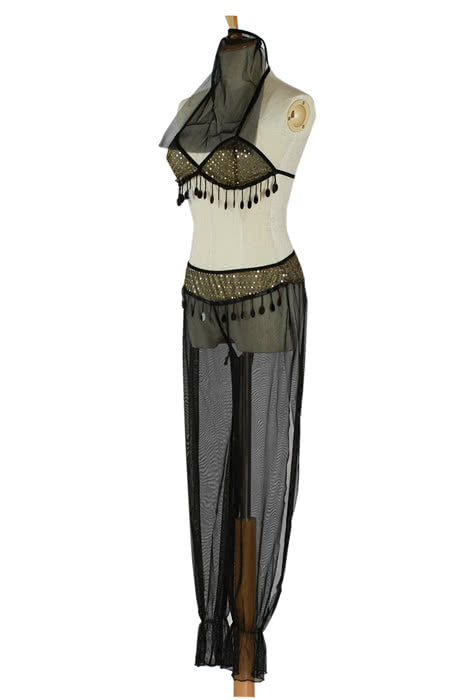 OROCOSPLAY Black Genie Halloween Costume - Women's Dance Wear
