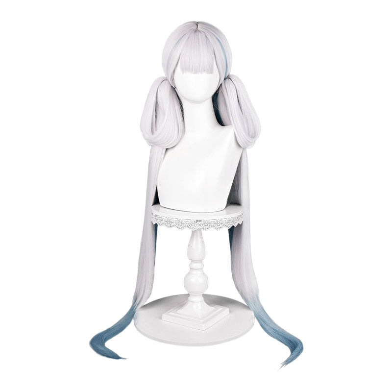 Jinhsi Grey Blue Long Straight Wig - Wuthering Waves Cosplay Wig
