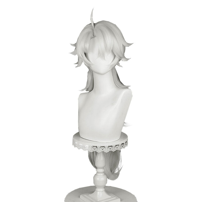 Lingyang Long White Straight Wig - Wuthering Waves Cosplay Wig