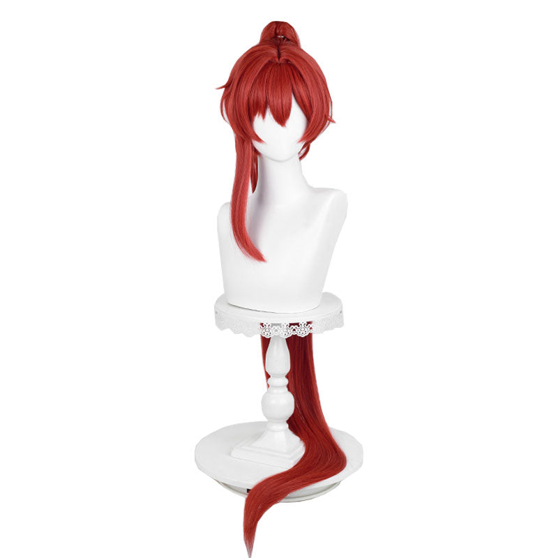 Yinlin Long Red Straight Wig - Wuthering Waves Cosplay Wig