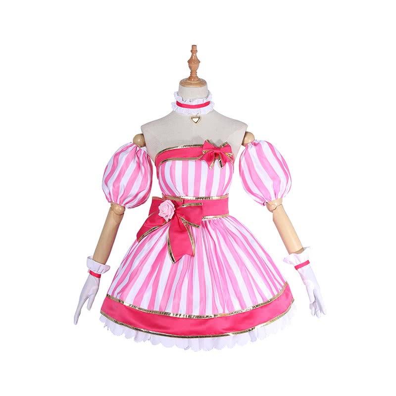 Kizuna AI Pink Dress Cosplay Costume - Virtual YouTuber Outfit Set