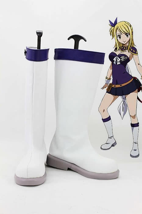 OROCOSPLAY Lucy Heartfilia White Cosplay Boots - Fairy Tail