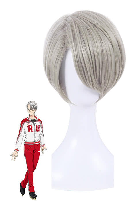 Victor Nikiforov Short Gray Wig - Yuri on Ice Cosplay Wig