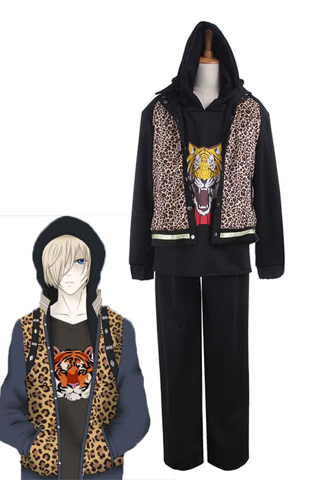 Yuri Plisetsky Leopard Print Sweatshirt - Yuri on Ice Daily Wear Cosplay