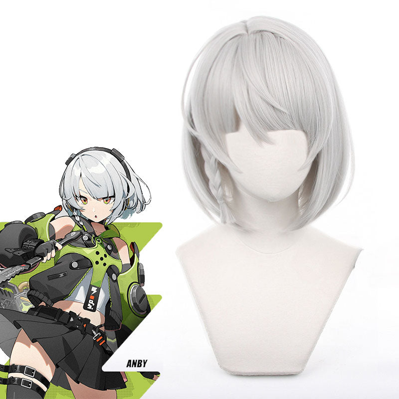Zenless Zone Zero Anby Cosplay Wig - White Wig
