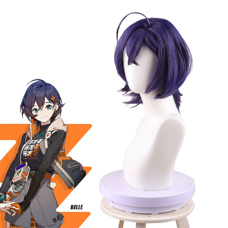Zenless Zone Zero Belle Cosplay Wig - Blue Purple Wig