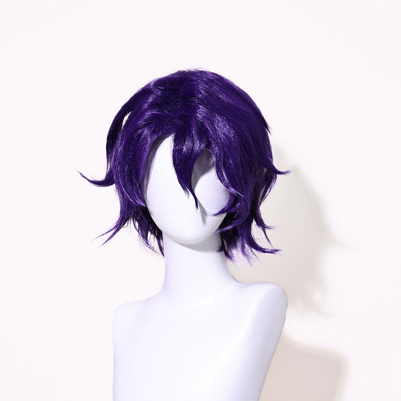 Cosplay Store Dr. Ratio Dark Purple Short Wig - Honkai: Star Rail