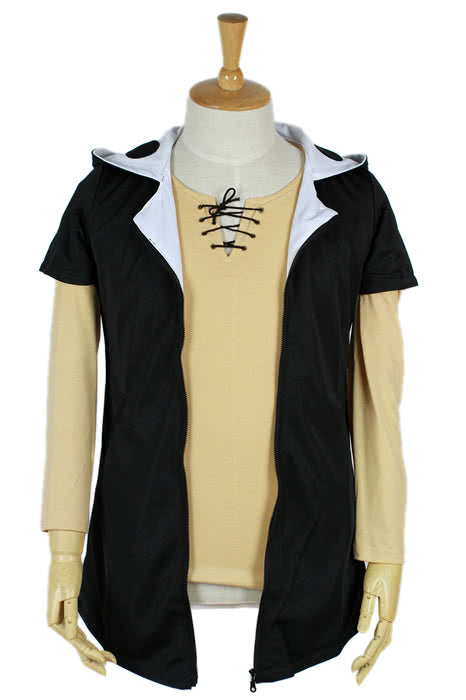 MekakuCity Actors Kano Yellow Black T-Shirt Coat Cosplay Costume - Anime Outfit