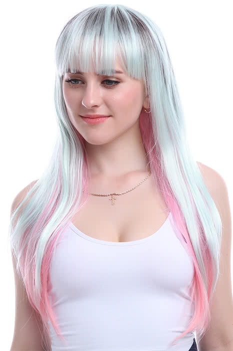 OROCOSPLAY Long Curly Mixed Color Synthetic Wig - Cosplay Wigs