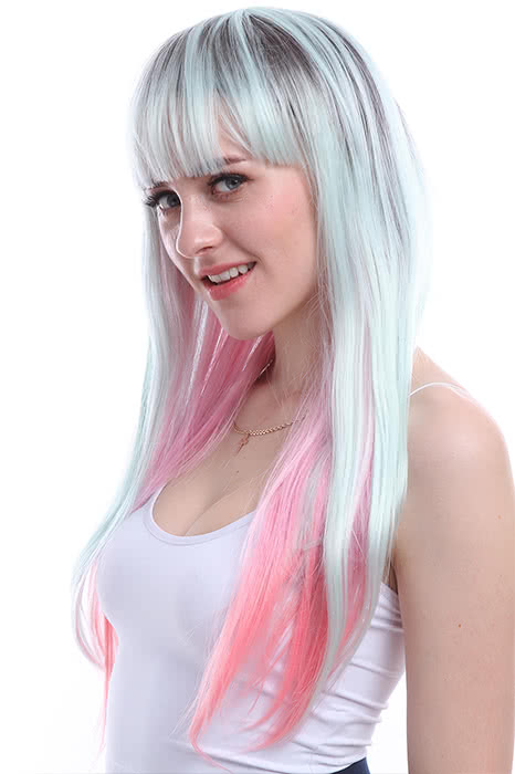 OROCOSPLAY Long Curly Mixed Color Synthetic Wig - Cosplay Wigs