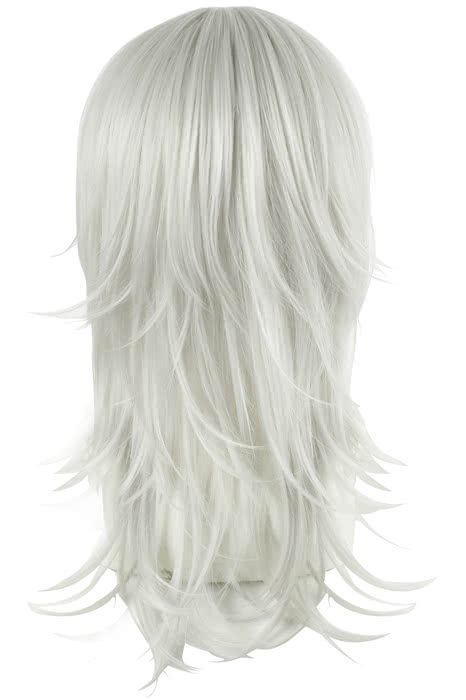 Touken Ranbu Online Tsurumarukuninaga White Medium Cosplay Wig - 50cm Heat Resistant Fiber