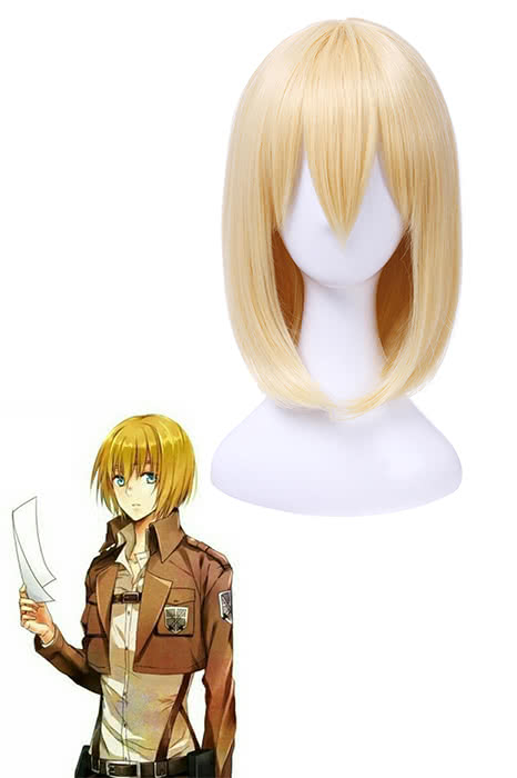 OROCOSPLAY Armin Arlert Cosplay Wig - Attack on Titan Blonde 35cm