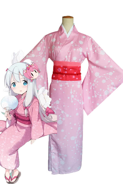 OROCOSPLAY Izumi Sagiri Pink Kimono Cosplay - Eromanga Sensei