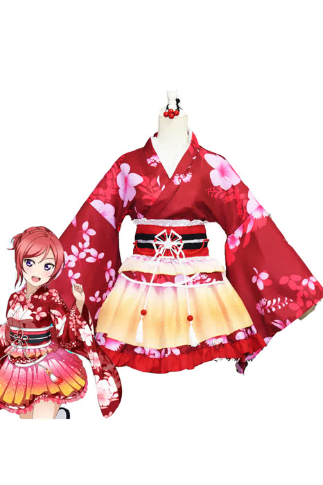 High Quality Anime Costumes Kousaka Honoka Kimono Costume - Love Live
