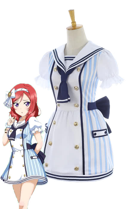 High Quality Anime Costumes Maki Nishikino Pirate Set Cute Dress - Love Live