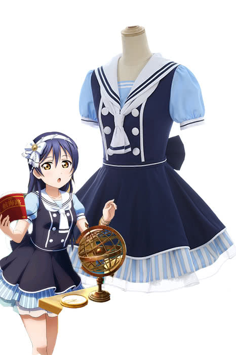 High Quality Anime Costumes Umi Sonoda Pirate Set Cute Dress - Love Live