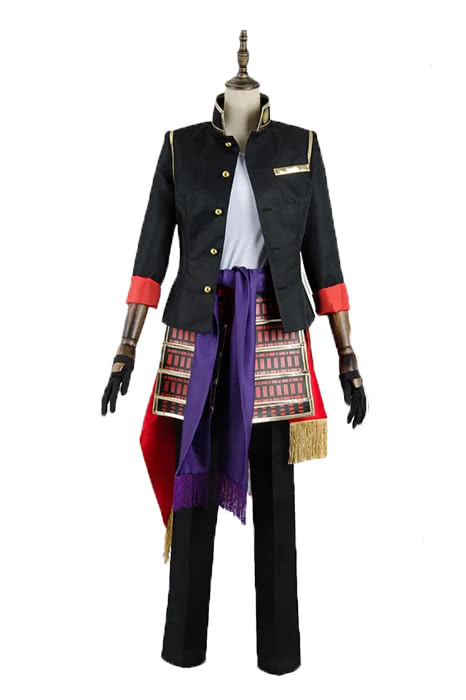 Touken Ranbu Ookurikara Black Coat Cosplay Costume - Online Game Uniform Set