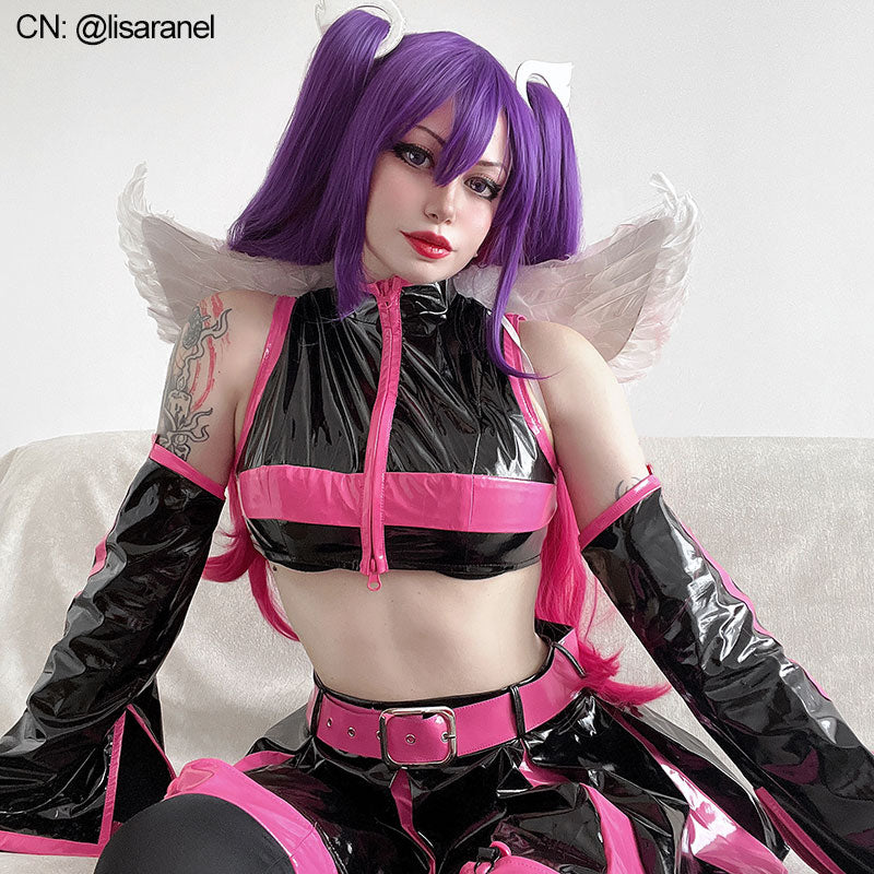 OROCOSPLAY Tachibana Mikari Cosplay Costume - 2.5 Jigen no Ririsa Patent Leather Outfit