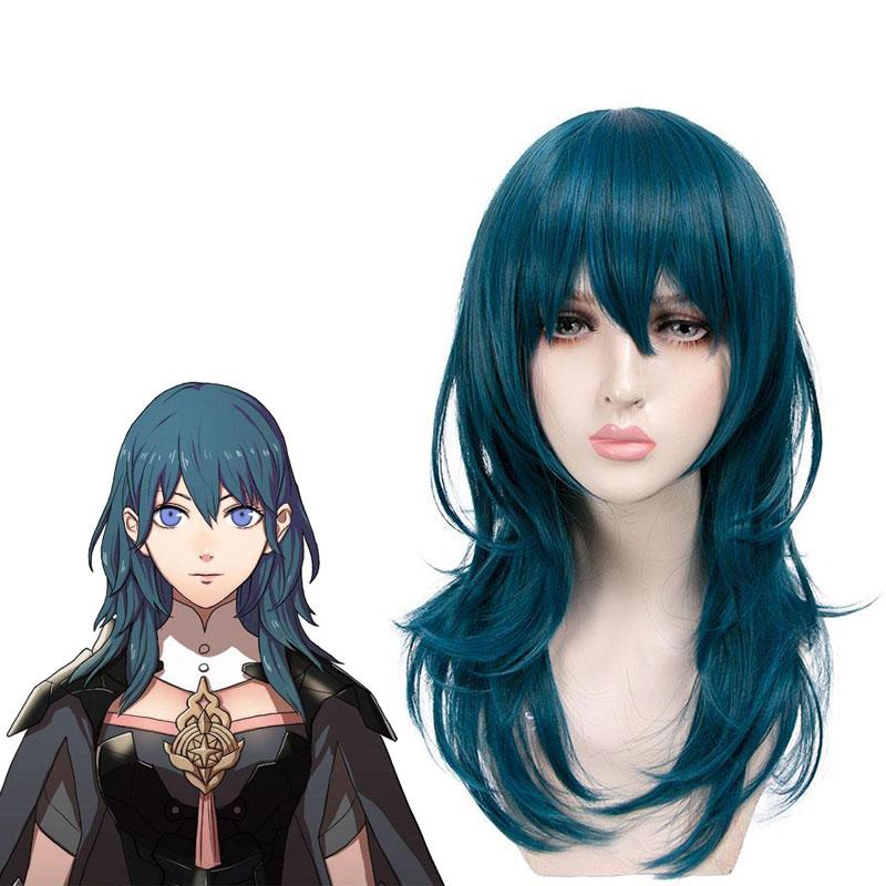 Rolecos Byleth Cosplay Wig - Fire Emblem Three Houses Blue Long 50cm
