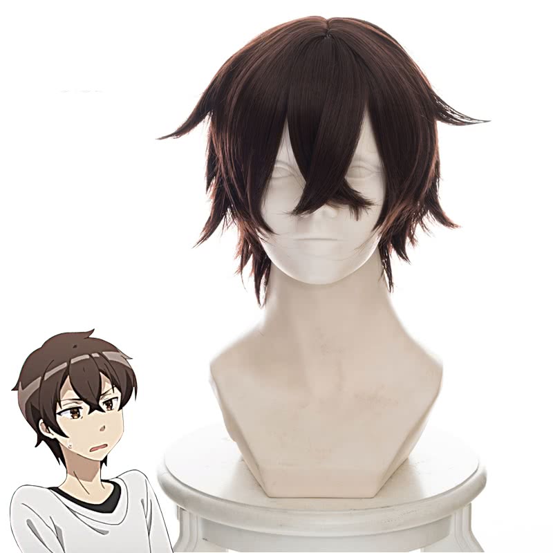 A Sister's All You Need Hashima Itsuki Brown Short Straight Cosplay Wig - 33cm