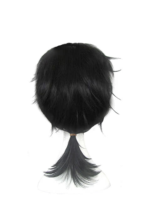 Akashic Records of Bastard Magic Instructor Glenn Radars Short Black Cosplay Wig - 40cm Straight
