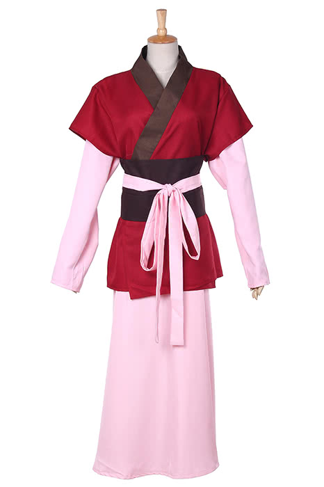 Akatsuki No Yona Princess Yona Cosplay Costume - Pink Dress & Coat Full Set