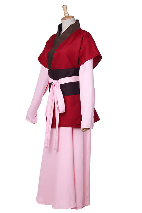 Akatsuki No Yona Princess Yona Cosplay Costume - Pink Dress & Coat Full Set
