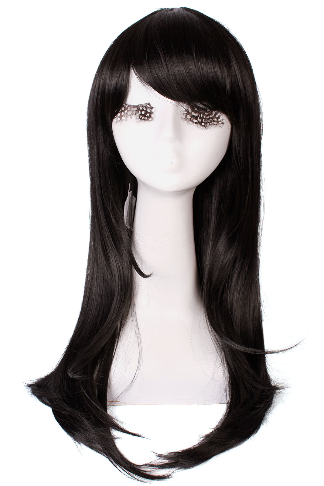 65cm Straight Fashion Cosplay Wig - 17 Colors Synthetic High Temp Fiber for Women