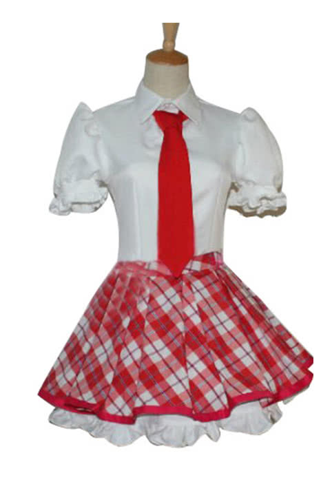 Aikatsu! Ichigo Hoshimiya Cosplay Costume - Pink Uniform Full Set with Bow Tie