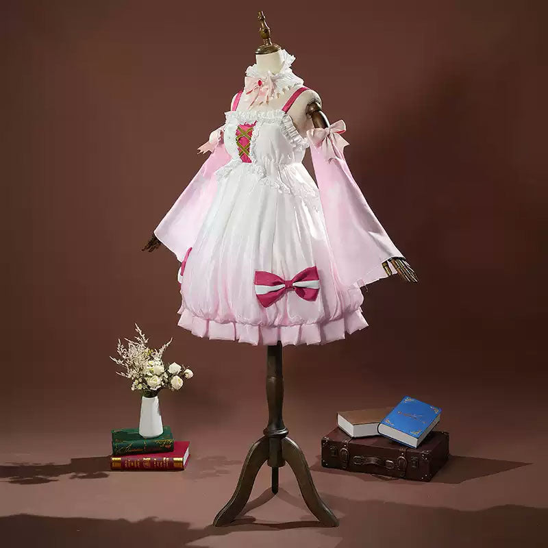 2025 Sakura Virtual Idol Sheer Dress Set - Vocaloid Cosplay Costume Sizes XS-XL