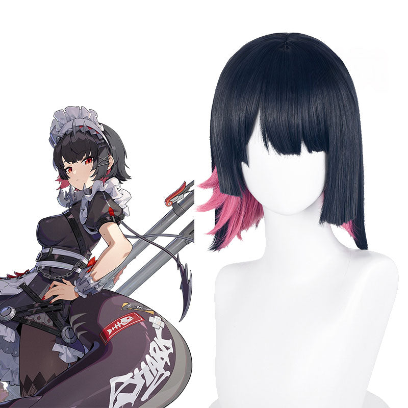 Zenless Zone Zero Ellen Joe Cosplay Wig - Black Pink Wig