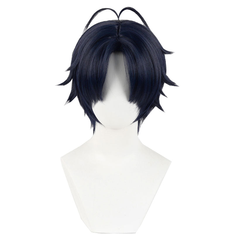 Zenless Zone Zero Harumasa Cosplay Wig - Dark Blue Wig