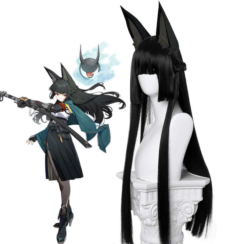 Zenless Zone Zero Hoshimi Miyabi Cosplay Wig - Long Black Wig