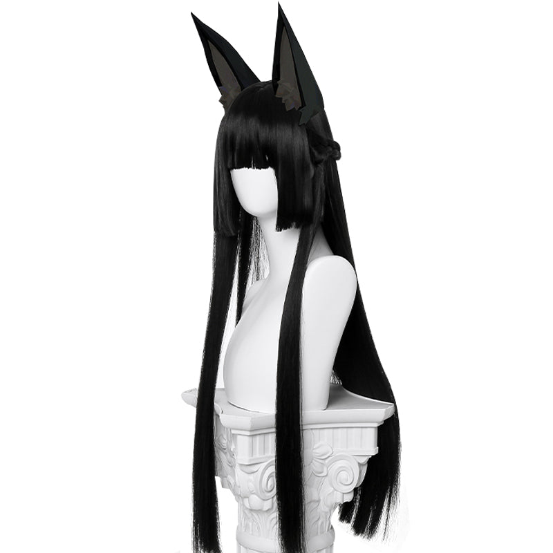 Zenless Zone Zero Hoshimi Miyabi Cosplay Wig - Long Black Wig