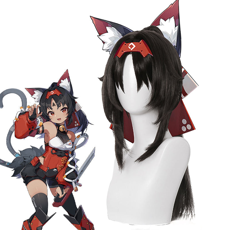 Zenless Zone Zero Nekomiya Mana Cosplay Wig - Game Wig